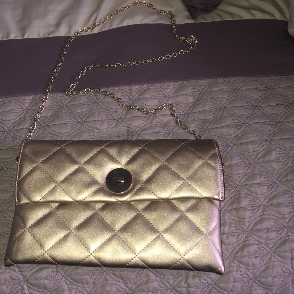 Kelly & Katie Gold Clutch, NWOT